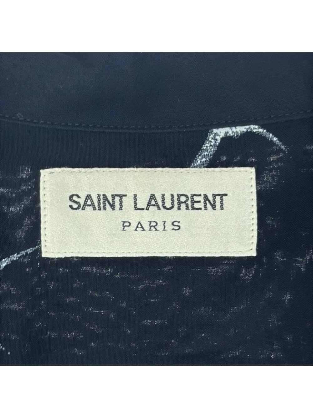 ★SOLD★ Saint Laurent Paris 19 SS Shooting Star Short Sleeve Open Collar Shirt - Picture 4 of 5